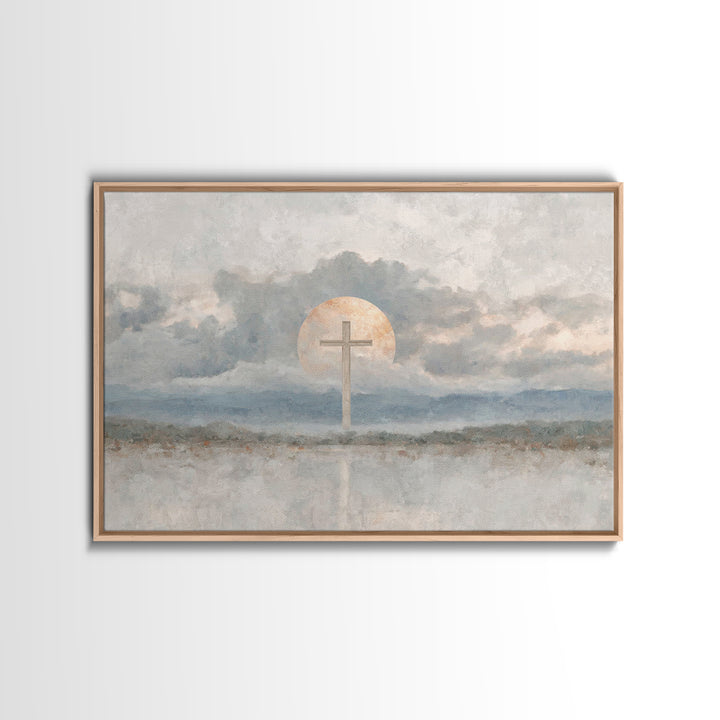 Chalice Of Peace, Framed Canvas Print, Christian Wall Art, Christian Decor, Christian Art Canvas, Christian Painting, Christmas Wall Art
