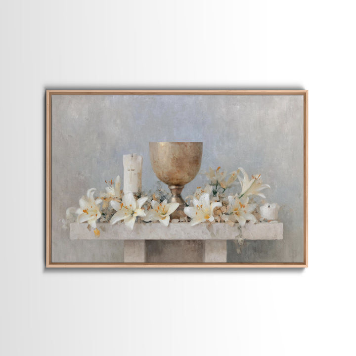 Crossroads Of Mercy – Framed Canvas Print – Christian Wall Art – Christian Art Canvas – Christian Christmas Art