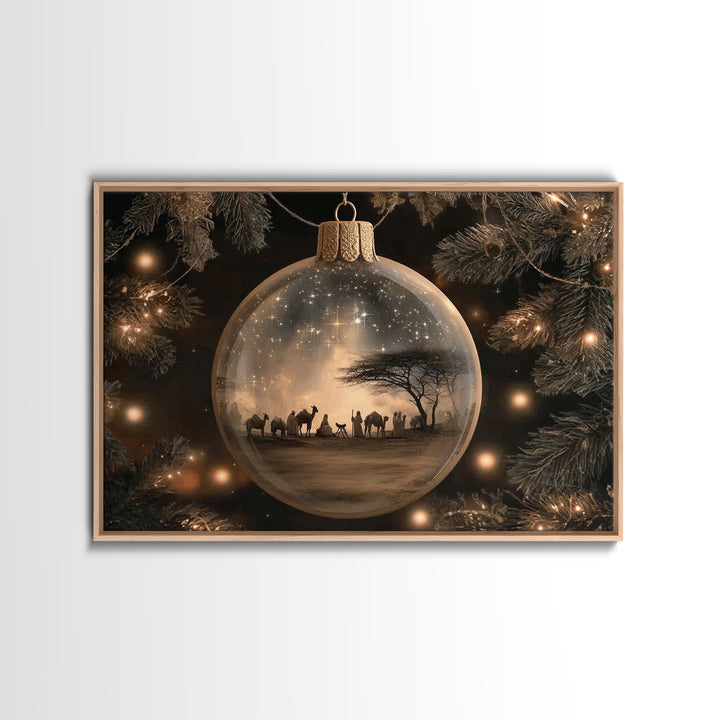 Station Of Faith | Framed Canvas Print | Christian Art Canvas | Christian Wall Art | Christmas Art Prints