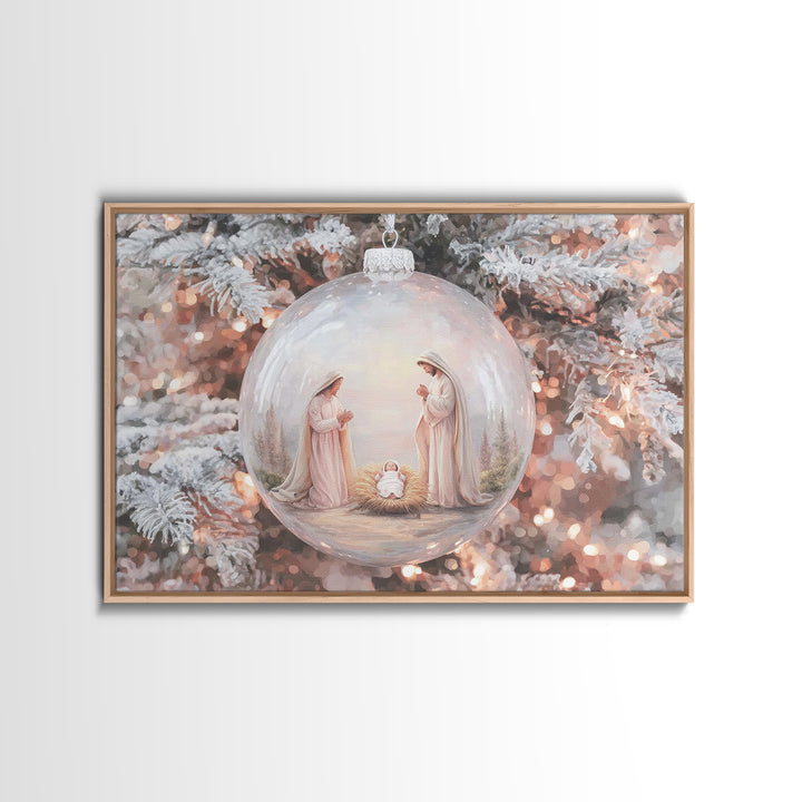 Heavenly Chorus | Framed Canvas Print | Christian Art Canvas | Christian Christmas Art | Christian Wall Art