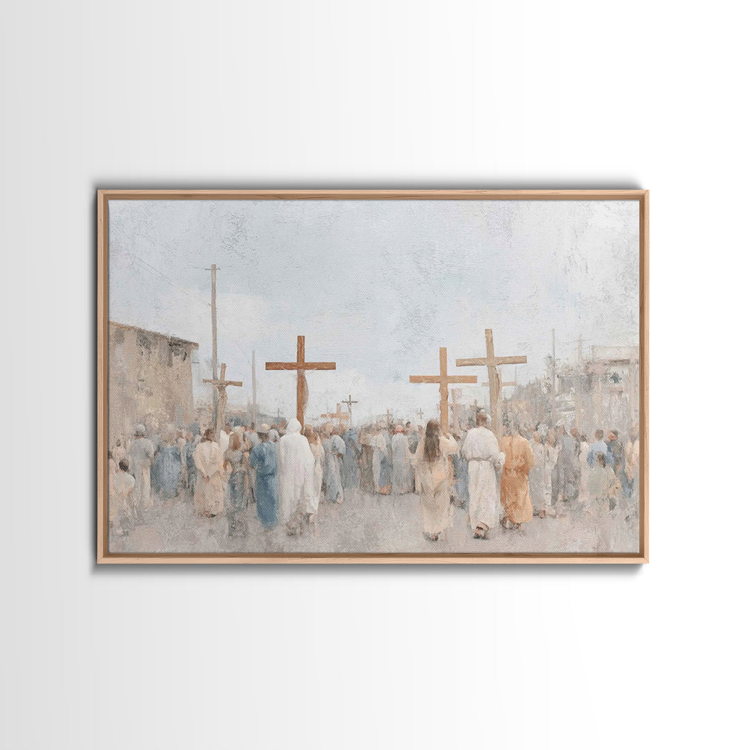 Heralds Of Glory – Framed Canvas Print – Christian Christmas Art – Christian Art Canvas – Christian Wall Art
