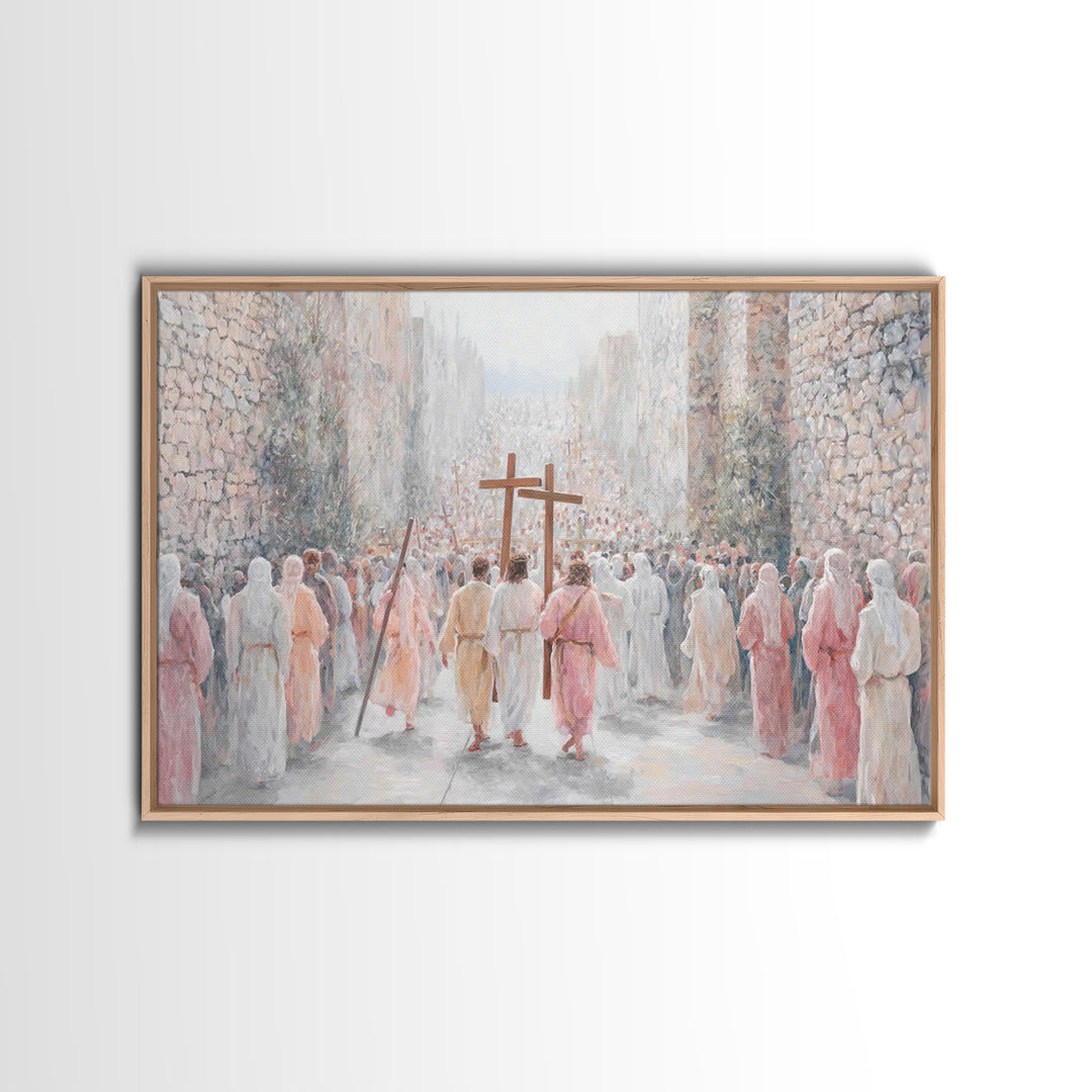Celestial Chorus, Framed Canvas Print, Christian Wall Art, Christian Art Canvas, Christian Art Gift, Christmas Art Prints, Christian Decor