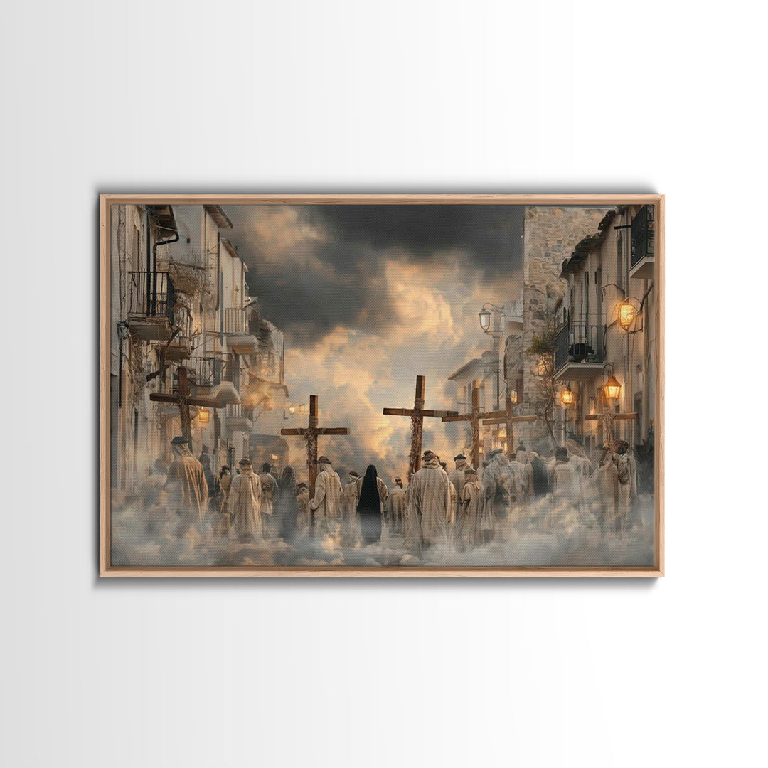 Morning Grace | Framed Canvas Print | Christian Art Canvas | Jesus Painting | Christian Wall Art | Christian Decor | Christian Christmas Ar