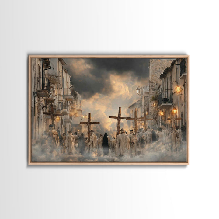 Morning Grace | Framed Canvas Print | Christian Art Canvas | Jesus Painting | Christian Wall Art | Christian Decor | Christian Christmas Ar