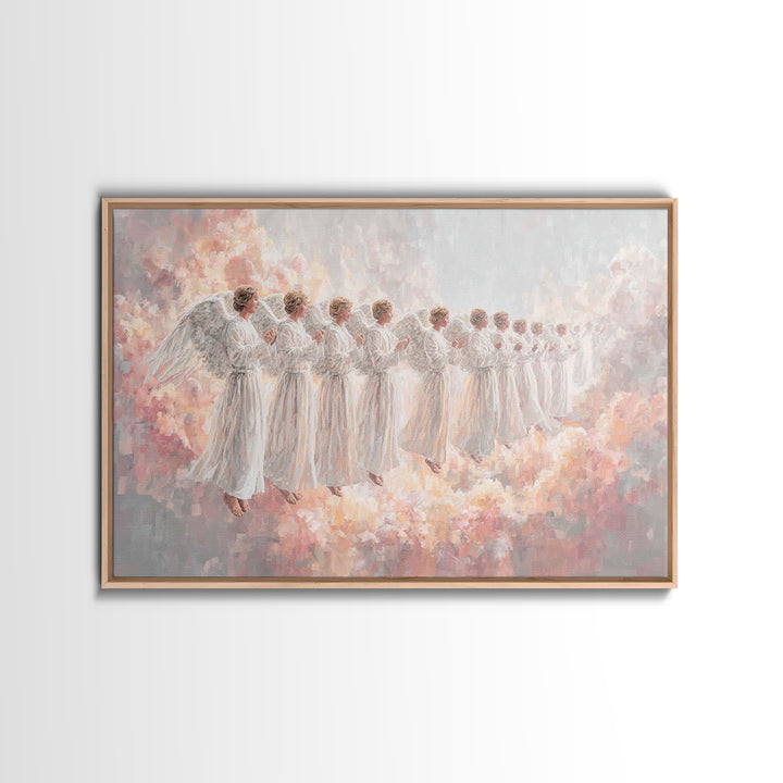 Holy Dawn | Framed Canvas Print | Christian Art Canvas | Jesus Art Print | Minimalist Christian Art | Christian Wall Art | Christian Painti