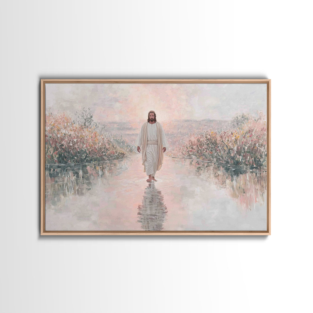 Sunrise Promise – Framed Canvas Print – Christian Art Work – Christmas Wall Art – Christian Art Print – Christian Christmas Art – Christian