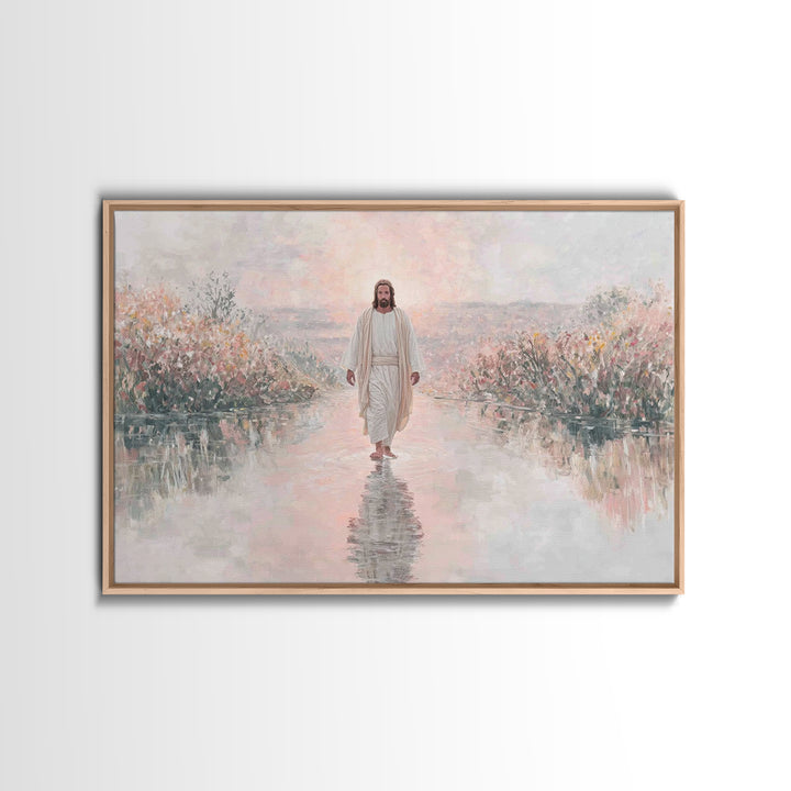 Sunrise Promise – Framed Canvas Print – Christian Art Work – Christmas Wall Art – Christian Art Print – Christian Christmas Art – Christian