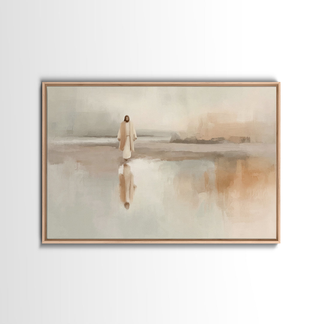 Gentle Miracle, Framed Canvas Print, Christian Art Canvas, Christmas Wall Art, Christian Christmas Art, Christian Art Print, Christian Gift
