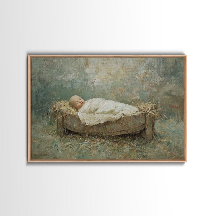 Bethlehem Light – Framed Canvas Print – Christian Christmas Art – Christmas Wall Art – Christian Art Canvas – Framed Christmas Art – Christ