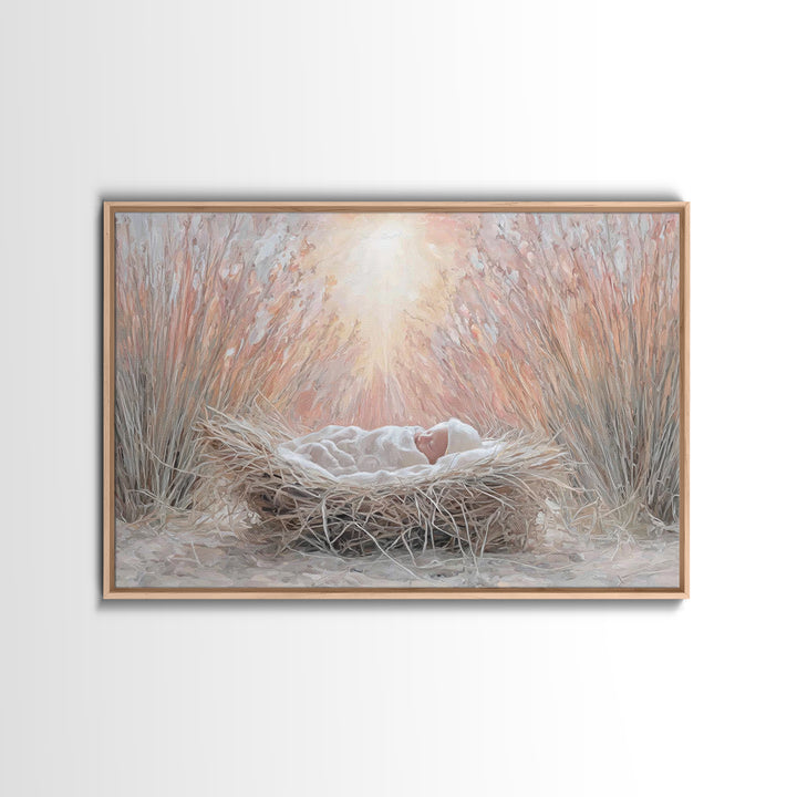 Holy Journey | Framed Canvas Print | Christian Art Canvas | Christian Wall Art | Christmas Art | Christian Christmas Art | Christian Decora