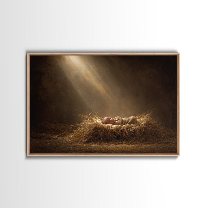 Winter Chapel – Framed Canvas Print – Christian Wall Art – Christian Art Canvas – Christmas Art – Christian Christmas Art – Christian Decor