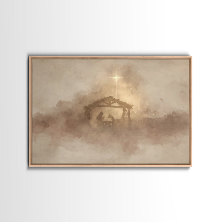 Heavenly Path Light – Framed Canvas Print – Christian Art – Jesus Painting – Christian Art Canvas – Modern Christian Art – Christian Gift