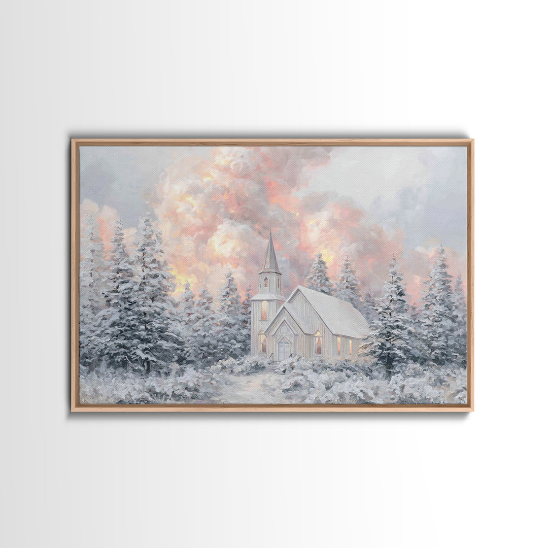 Silent Cloud Messiah, Framed Canvas Print, Jesus Painting, Christian Art Canvas, Subtle Christian Art, Christian Paintings, Modern Christia