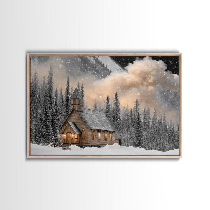 Lamb Of Promise | Framed Canvas Print | Christian Art Gift | Christian Wall Art | Christian Art Work | Subtle Christian Art | Christian Pai
