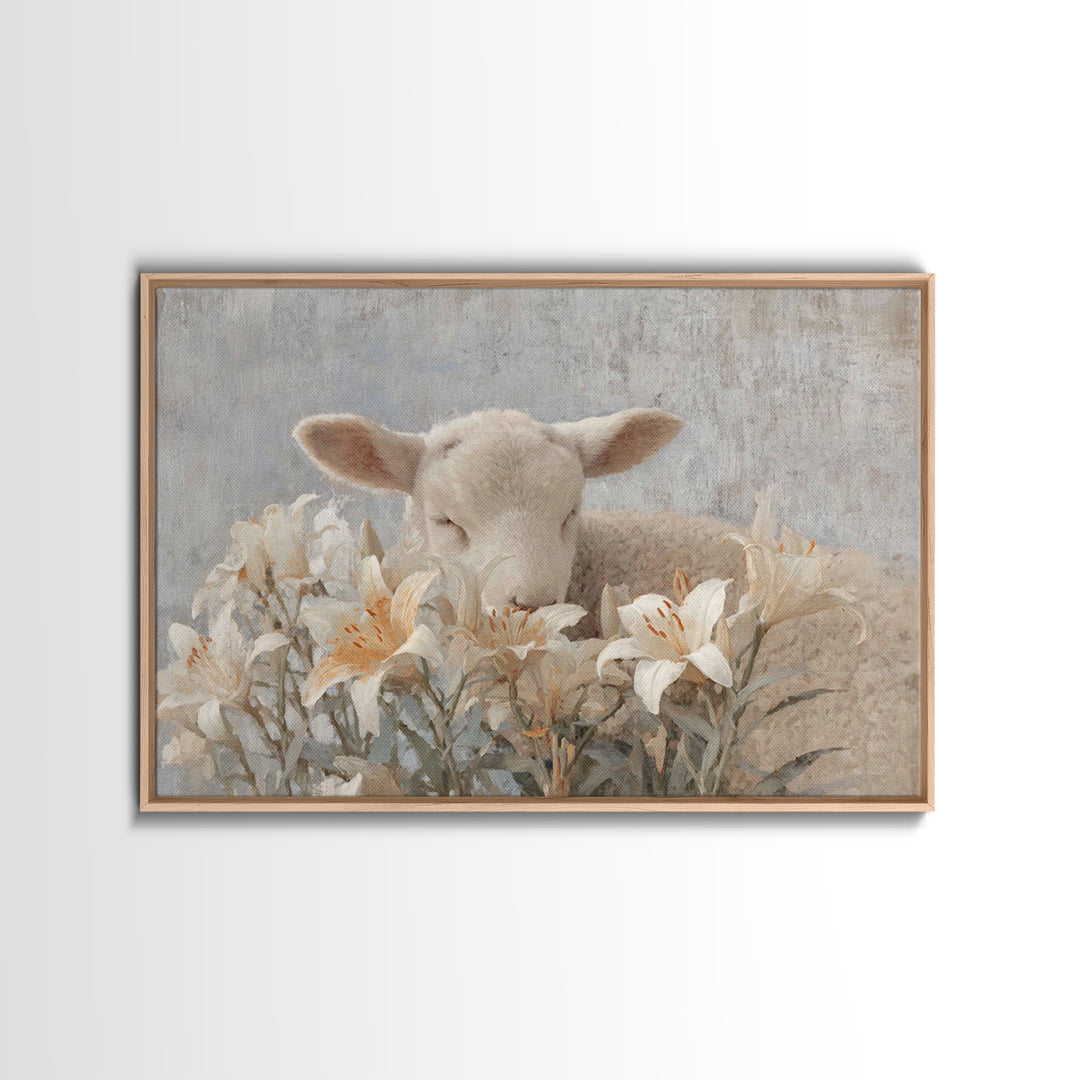 Winter Chapel Peace, Framed Canvas Print, Christian Wall Art, Christmas Wall Art, Christian Decor, Christian Art Canvas, Jesus Painting