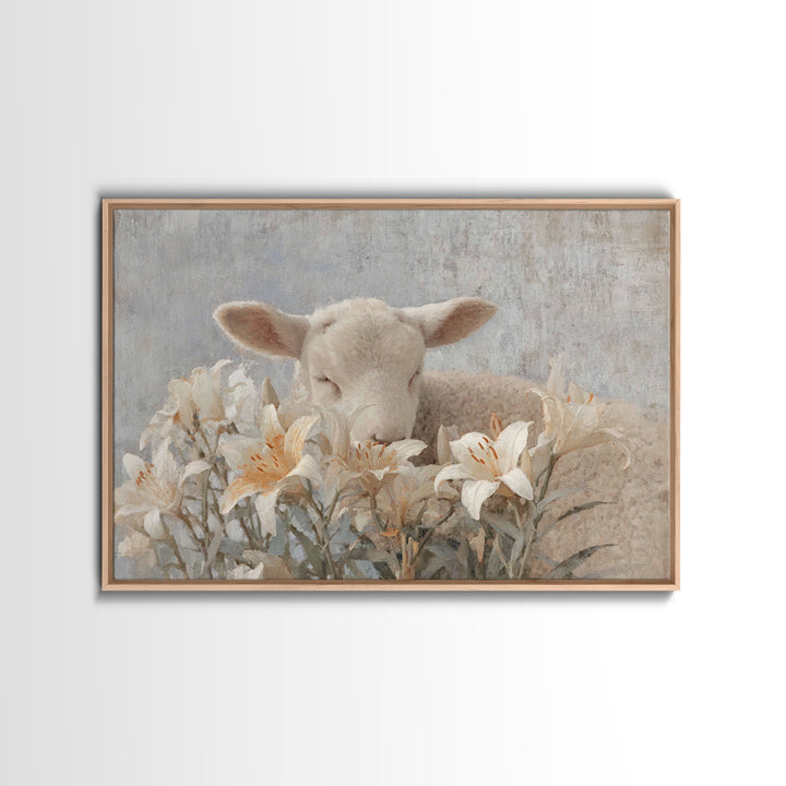 Winter Chapel Peace, Framed Canvas Print, Christian Wall Art, Christmas Wall Art, Christian Decor, Christian Art Canvas, Jesus Painting