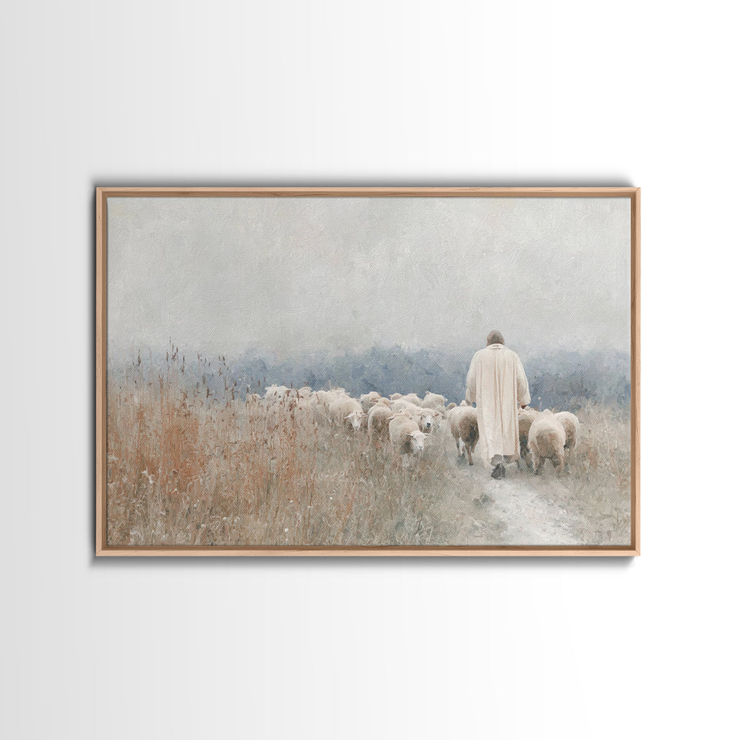 Fields Of Guidance – Framed Canvas Print – Christian Wall Art – Jesus Canvas Art – Christian Art Print – Christian Gift – Christian Art Pai