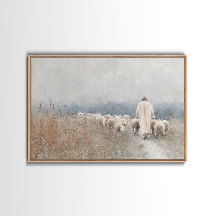 Fields Of Guidance – Framed Canvas Print – Christian Wall Art – Jesus Canvas Art – Christian Art Print – Christian Gift – Christian Art Pai