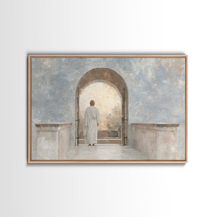 Graceful Morning Walk | Framed Canvas Print | Christian Wall Art | Christian Art Canvas | Subtle Christian Art | Christian Art Prints | Chr