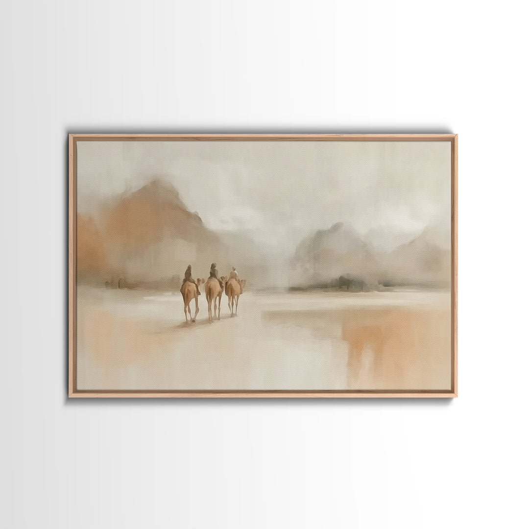 Wandering Kings – Framed Canvas Print – Christian Art – Christian Wall Art – Christmas Art Prints – Christian Christmas Art – Christian Art
