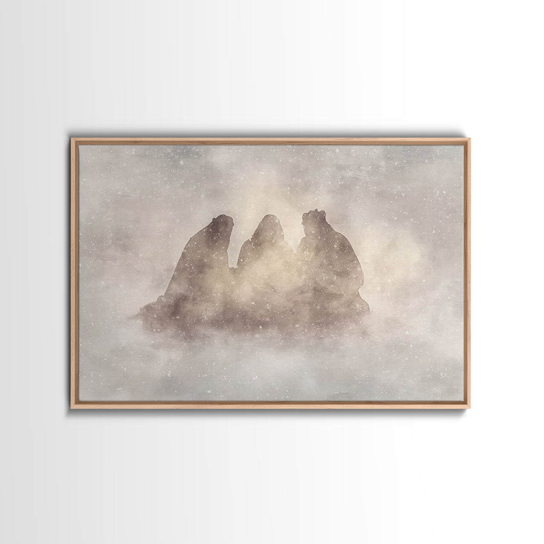 Eternal Wonder | Framed Canvas Print | Christian Wall Art | Christian Art Canvas | Christmas Art | Jesus Christmas Art | Christian Gift Ide