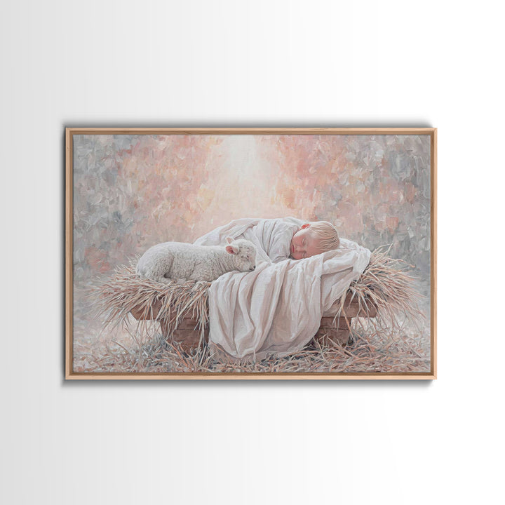 Star of Bethlehem – Framed Canvas Print – Christmas Wall Art – Christian Art – Christian Wall Art – Jesus Painting – Christian Art Canvas