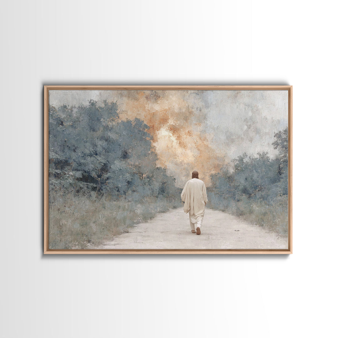 Quiet Bethlehem – Framed Canvas Print – Christian Art Canvas – Christian Wall Art – Christmas Art – Modern Christian Art