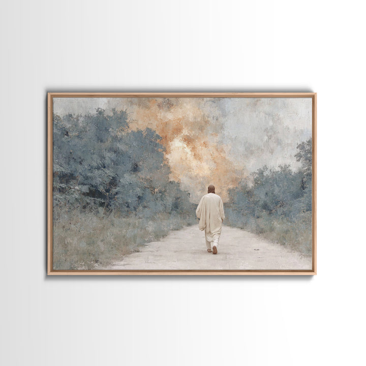 Quiet Bethlehem – Framed Canvas Print – Christian Art Canvas – Christian Wall Art – Christmas Art – Modern Christian Art