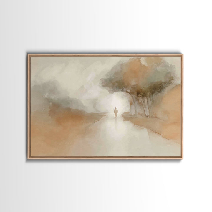Path of Grace – Framed Canvas Print – Christian Art Canvas – Christian Wall Art – Christian Painting – Subtle Christian Art