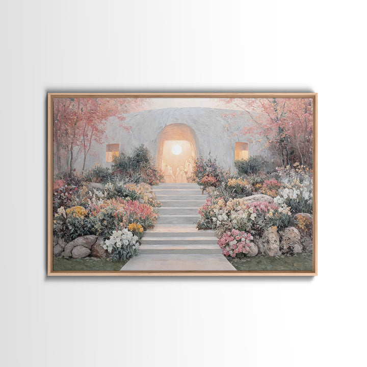 Risen Glory – Framed Canvas Print – Christian Wall Art – Christian Art Canvas – Christian Paintings – Easter Christian Art – Christian Deco