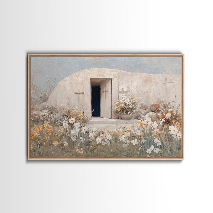 Garden Of Renewal – Framed Canvas Print – Christian Wall Art – Christian Art Canvas – Christian Painting – Subtle Christian Art – Christian