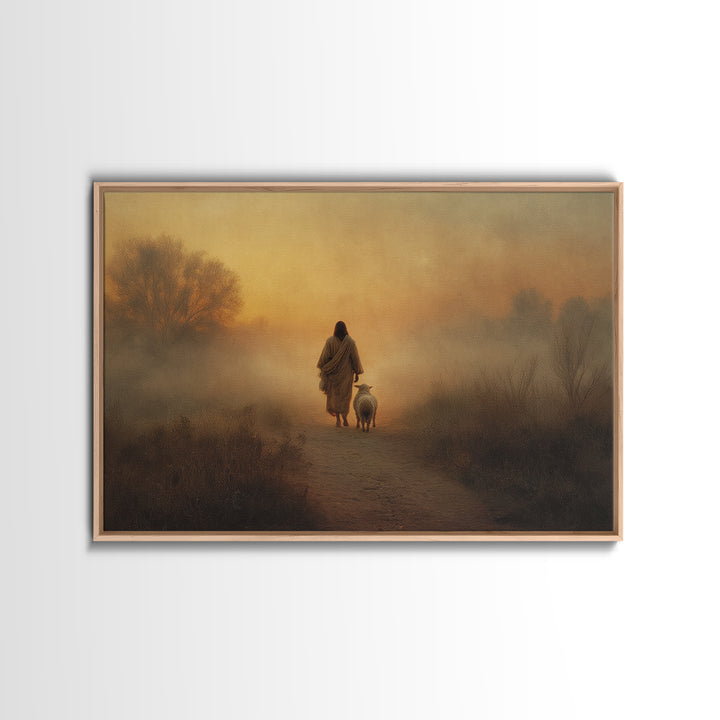 Valley Of Dawn | Framed Canvas Print | Christian Wall Art | Christian Art Canvas | Moody Christian Art | Christian Decoration | Christian A