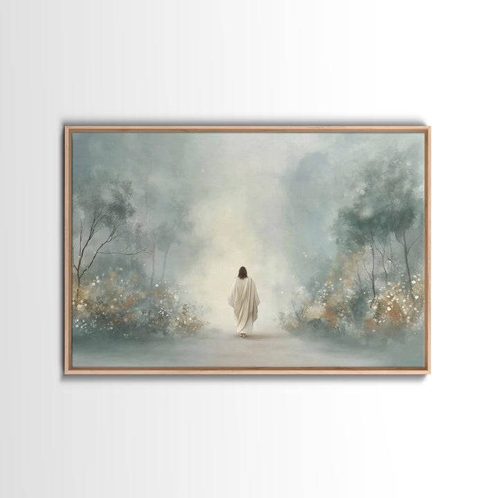 Path Of His Peace – Framed Canvas Print – Christian Wall Art – Christian Art Canvas – Subtle Christian Art – Christian Paintings – Christia