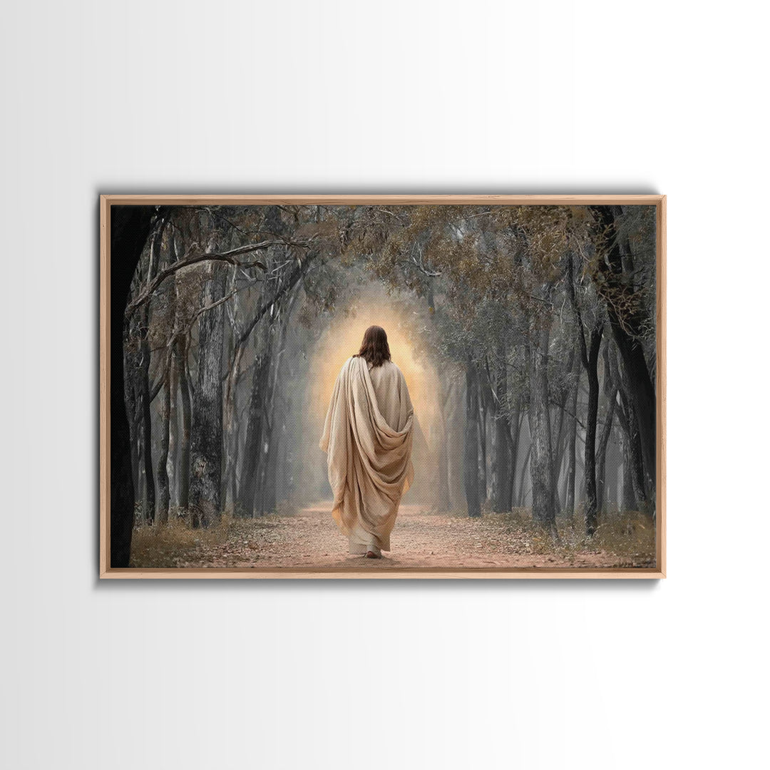 Glory In The Woodland – Framed Canvas Print – Christian Wall Art – Christian Art Canvas – Moody Christian Art – Christian Decoration – Chri