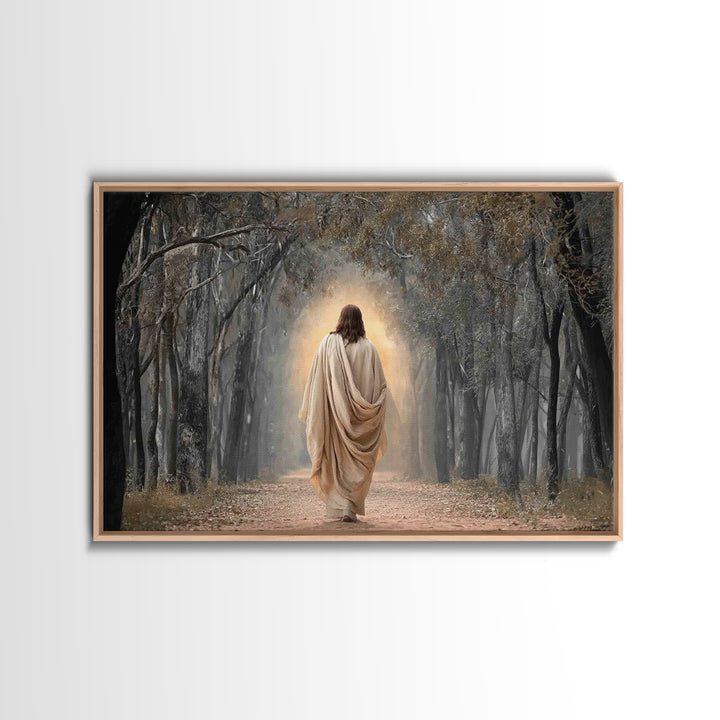 Glory In The Woodland – Framed Canvas Print – Christian Wall Art – Christian Art Canvas – Moody Christian Art – Christian Decoration – Chri