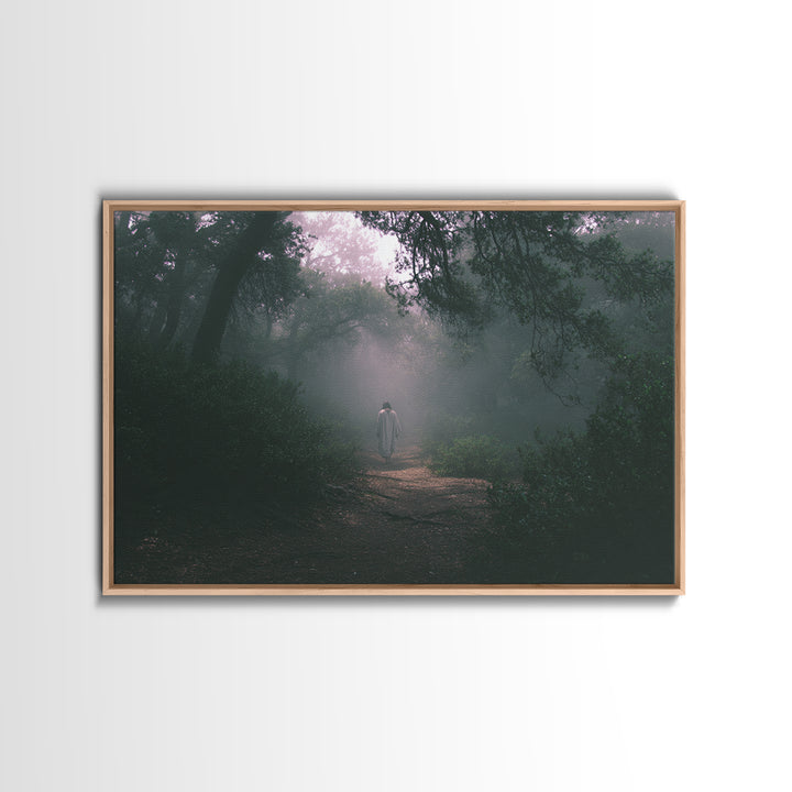 Mist Of His Presence, Framed Canvas Print, Christian Wall Art, Christian Art Canvas, Subtle Christian Art, Christian Paintings, Christian A