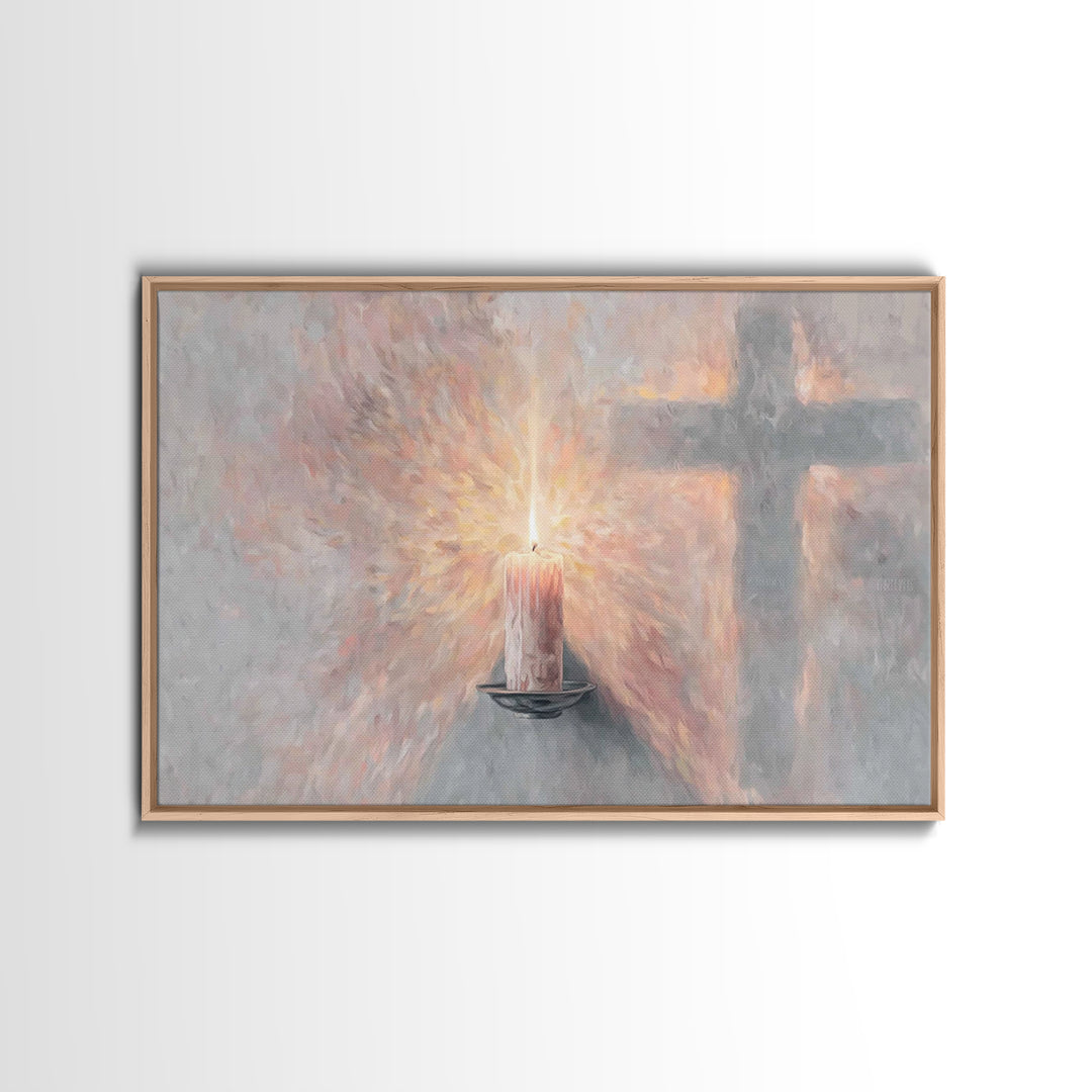 Radiant Grace, Framed Canvas Print, Christian Wall Art, Christian Art, Unique Christian Art, Christian Art Canvas