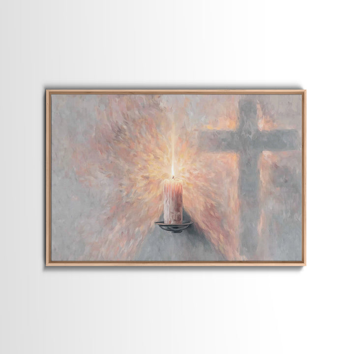 Radiant Grace, Framed Canvas Print, Christian Wall Art, Christian Art, Unique Christian Art, Christian Art Canvas