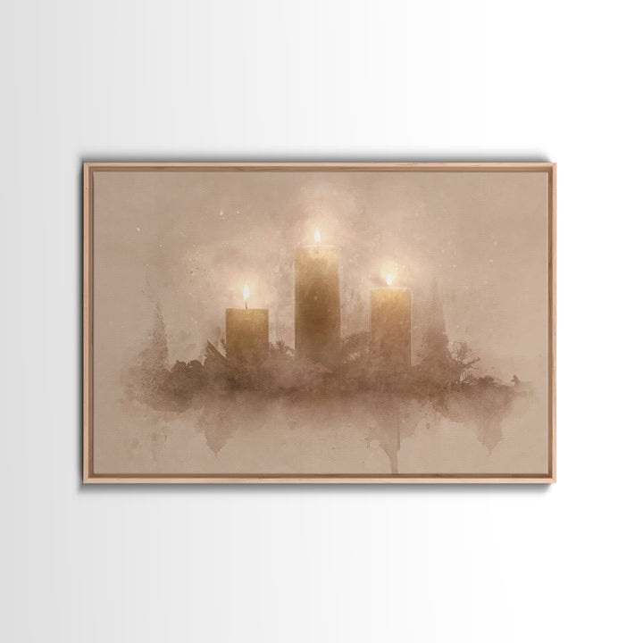 Season Of Hope – Framed Canvas Print – Christian Christmas Art – Christmas Wall Art – Christian Art – Christmas Art Prints