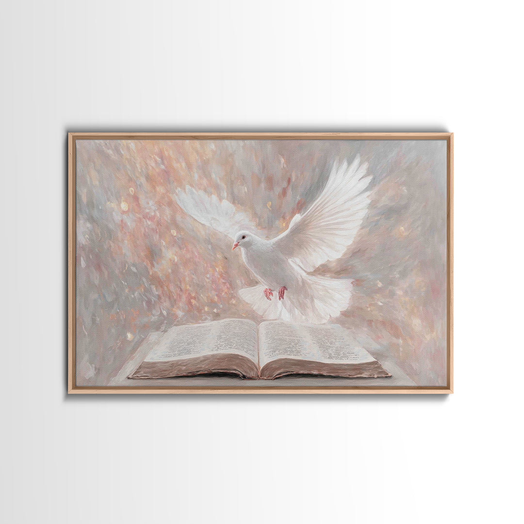 Spirit Of Light – Framed Canvas Print – Christian Art Canvas – Christian Wall Art – Christian Art Prints – Christian Gift Ideas – Modern Ch