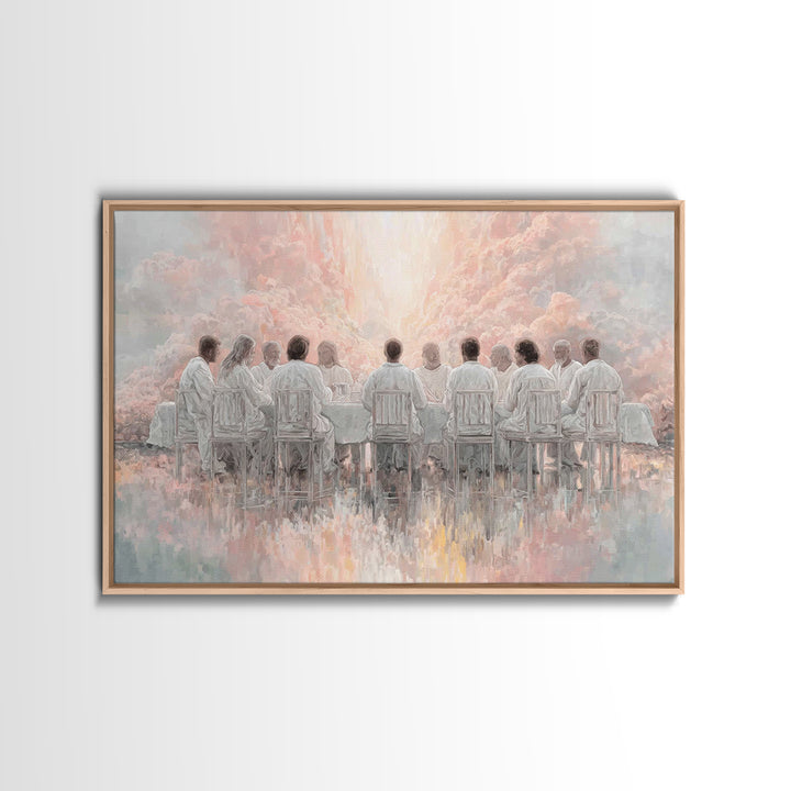 Radiant Fellowship Grace | Framed Canvas Print | Christian Wall Art | Modern Christian Art | Jesus Painting | Christian Christmas Art | Chr