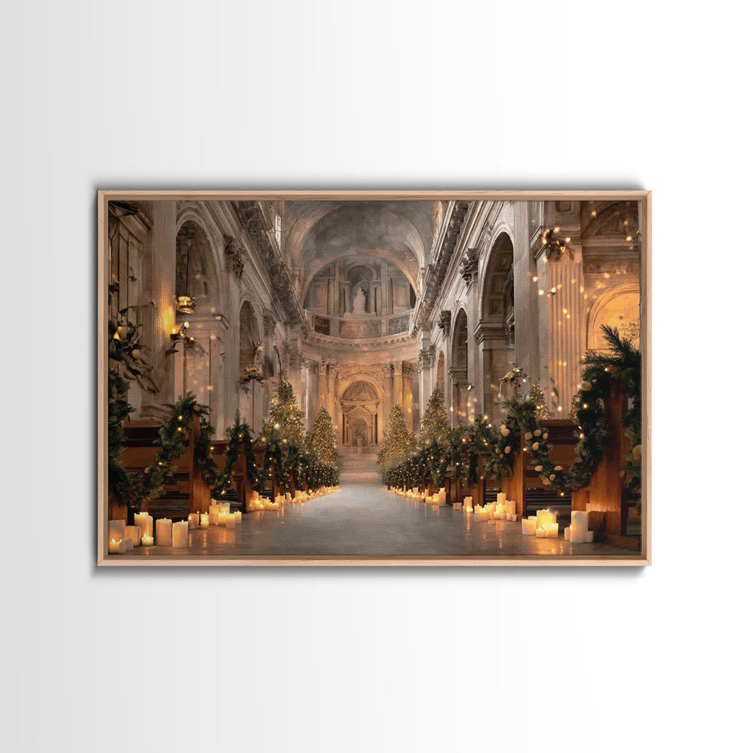 Midnight Blessing – Framed Canvas Print – Christian Wall Art – Christmas Art Prints – Christian Art Canvas – Christian Christmas Art – Chri