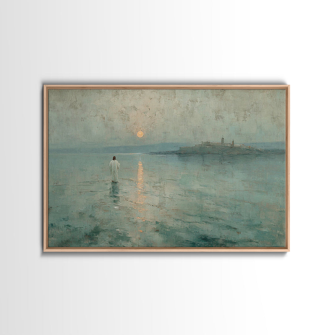 Clouds of Glory | Framed Canvas Print | Christian Art Canvas | Christian Gift | Jesus Painting | Christian Wall Art | Large Christian Art