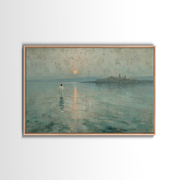 Clouds of Glory | Framed Canvas Print | Christian Art Canvas | Christian Gift | Jesus Painting | Christian Wall Art | Large Christian Art