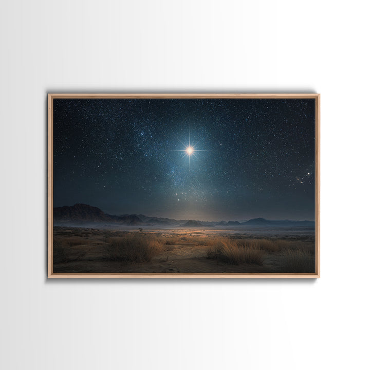 Eternal Dawn Star – Framed Canvas Print – Christian Art Canvas – Christmas Wall Art – Christian Christmas Art – Christian Decoration – Chri
