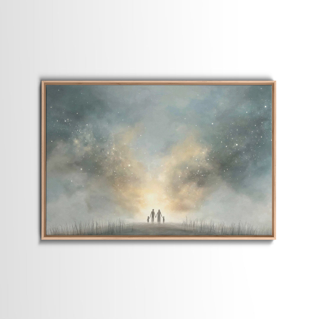 Graceful Horizon | Framed Canvas Print | Christian Wall Art | Christian Art Canvas | Christian Painting | Christmas Art | Christian Decor