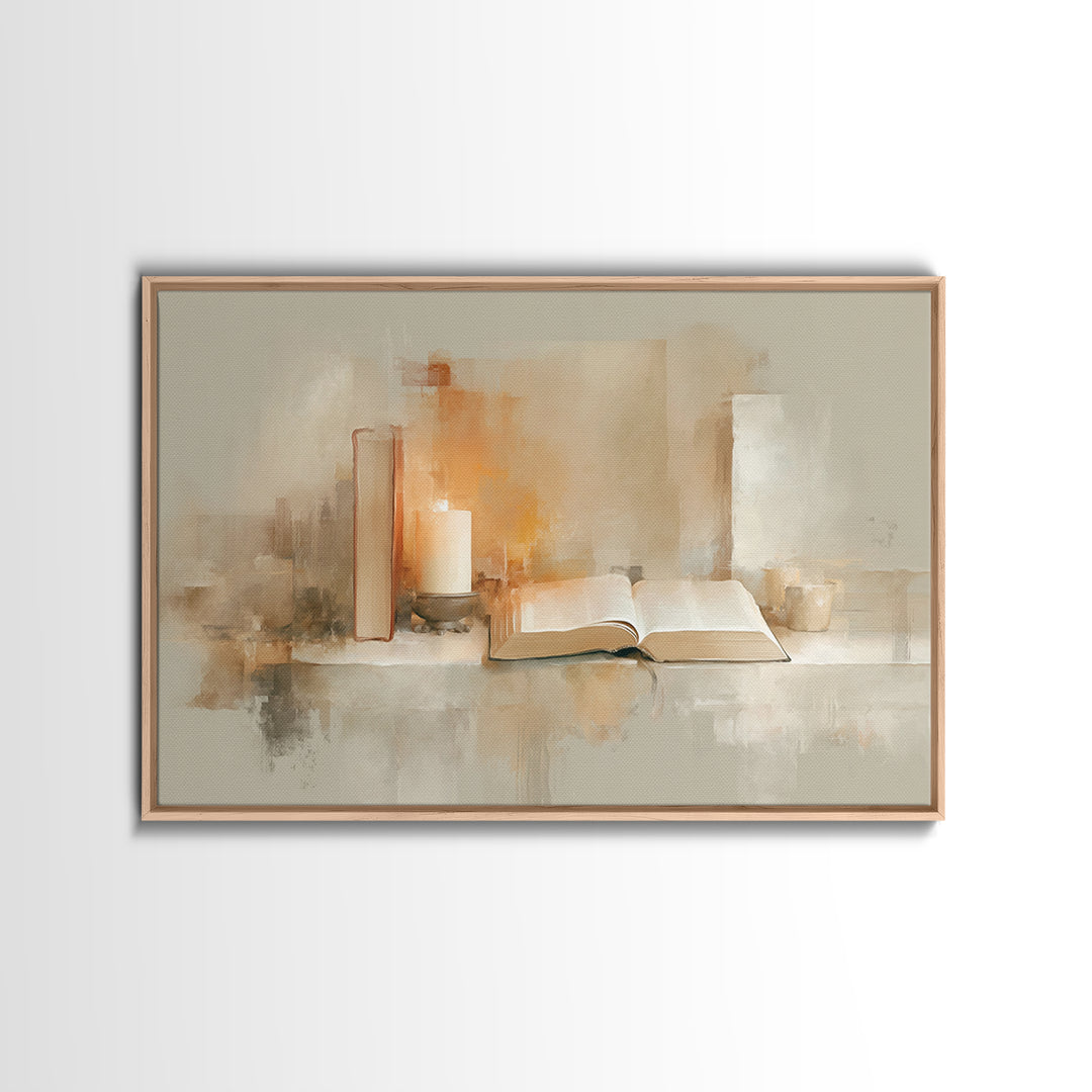 Quiet Revelation | Framed Canvas Print | Christian Decor | Christmas Art | Christian Wall Art | Christian Painting | Christian Art Canvas