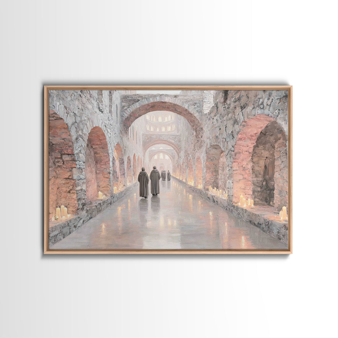 Journey Of The Faithful | Framed Canvas Print | Christian Art Canvas | Christian Wall Art | Christian Decor | Christian Painting | Christma