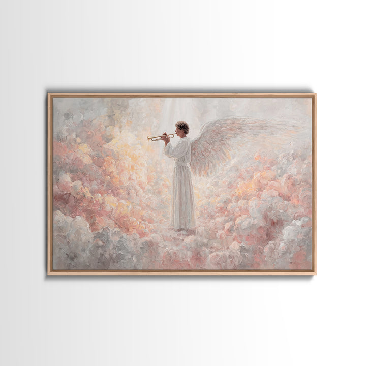 Seraphic Chorus – Framed Canvas Print – Christian Wall Art – Christian Art Canvas – Christian Christmas Art – Jesus Painting – Christmas Ar