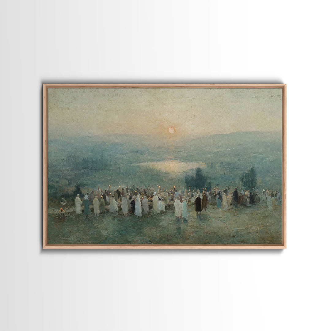 Valley of Hope – Framed Canvas Print – Christian Art Canvas – Christian Wall Art – Christian Christmas Art – Christmas Art – Christian Pain